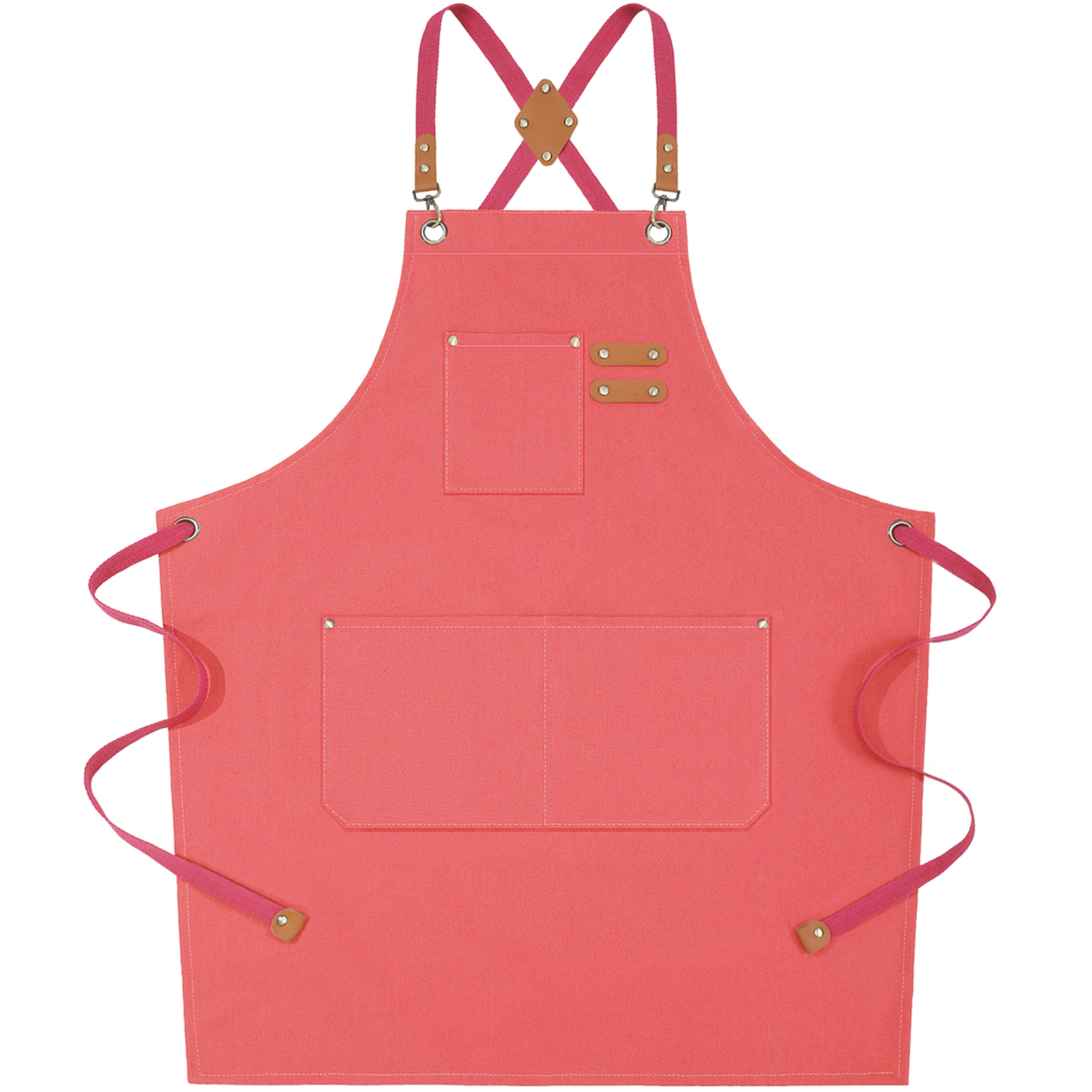 AFUN Chef Aprons for Women Men with Large Pockets, Cotton Canvas